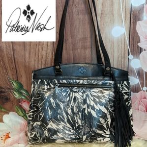 Patricia Nash Leather Sunflower Poppy Tote Women's Handbag